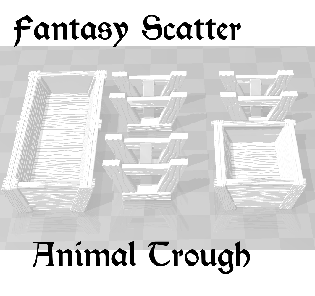 Fantasy Scatter Animal Feed Trough
