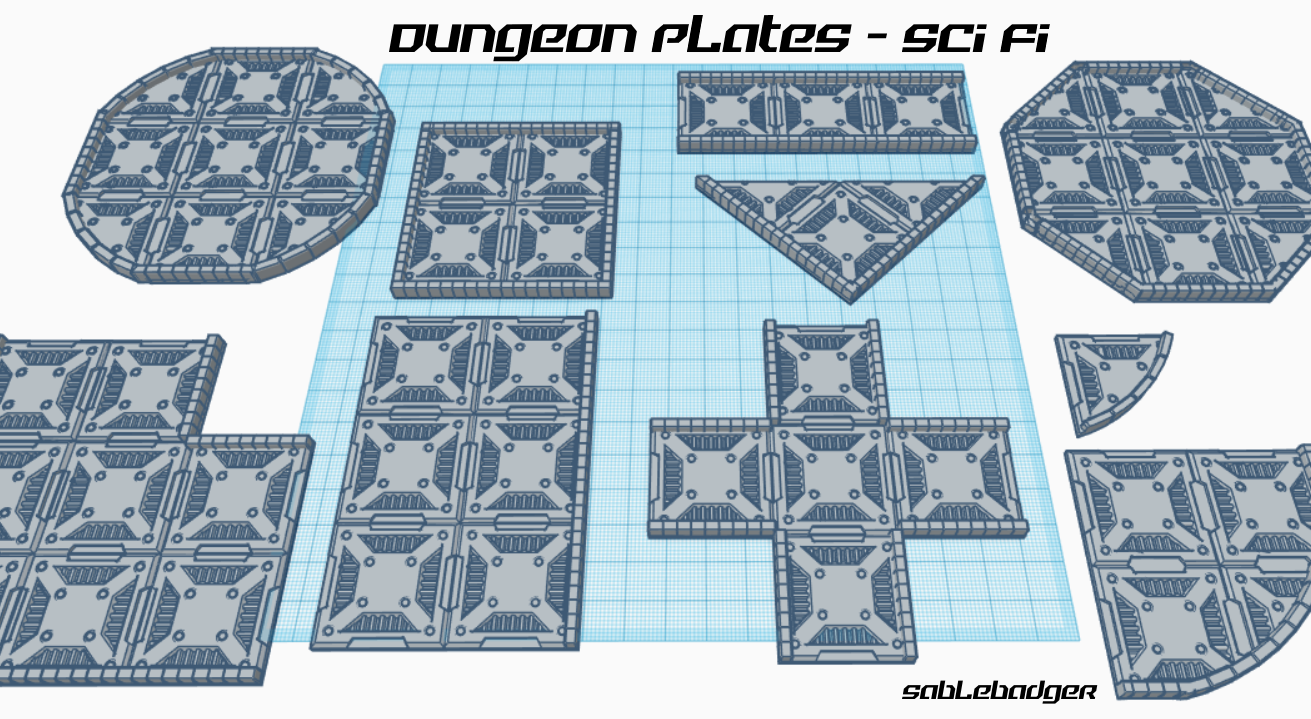 Dungeon Plates - Sci Fi