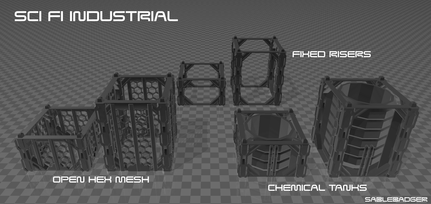 Sci Fi Industrial - Risers update