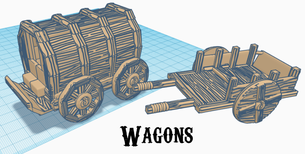 Fantasy - Wooden Wagons