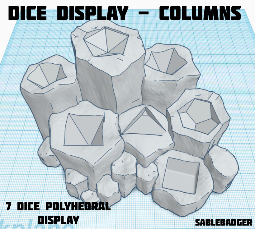 Gaming - Dice Display column