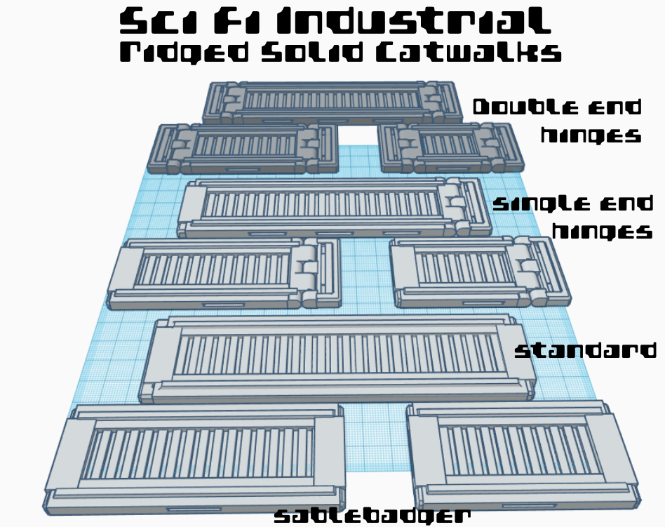 Industrial Sci Fi - Catwalks with Hinges