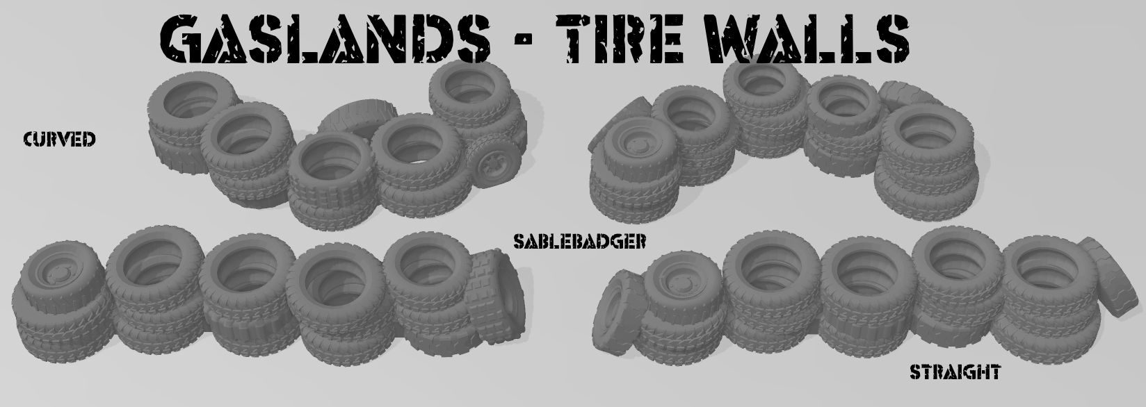 Gaslands - Tire Walls