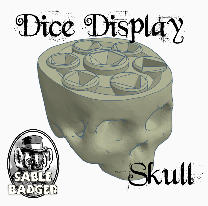 Day 17 - Dice Display Skull