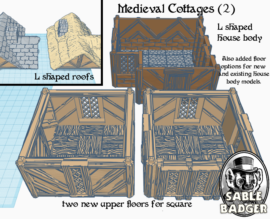 Medieval Cottages update