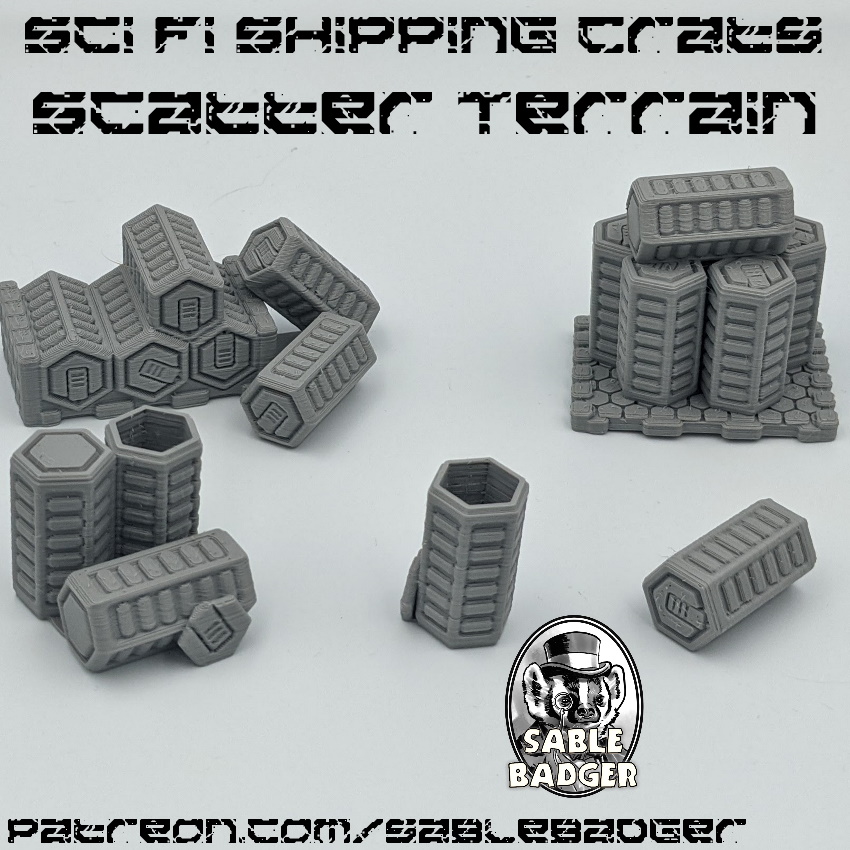 Sci Fi Shipping Crate Scatter