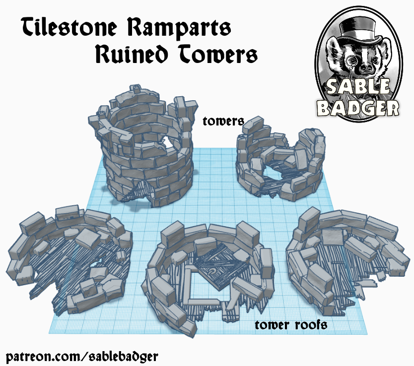 Tilestone Ramparts - Ruined Towers