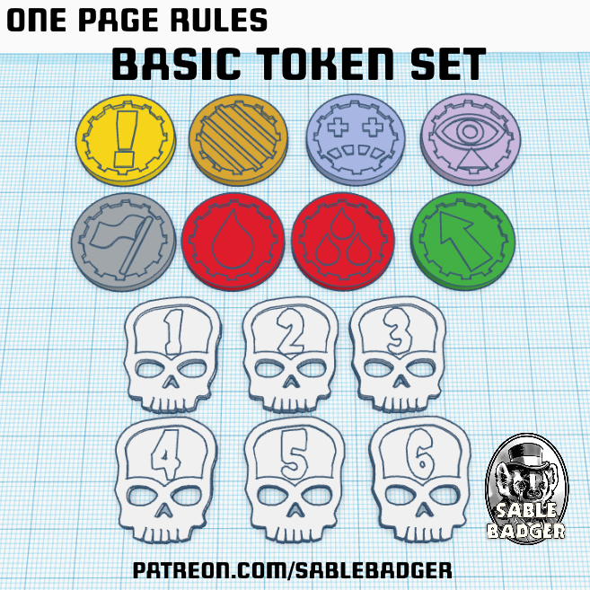 Tokens - One Page Rules starter set