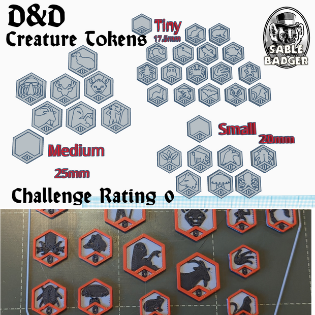 Creature Tokens 5e CR 0