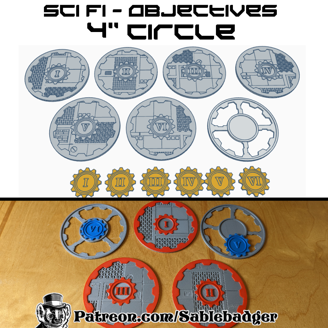 Sci Fi - 4in Objective Circles