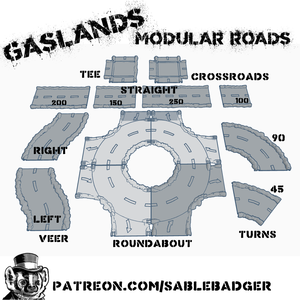 Gaslands - Modular Roads 2