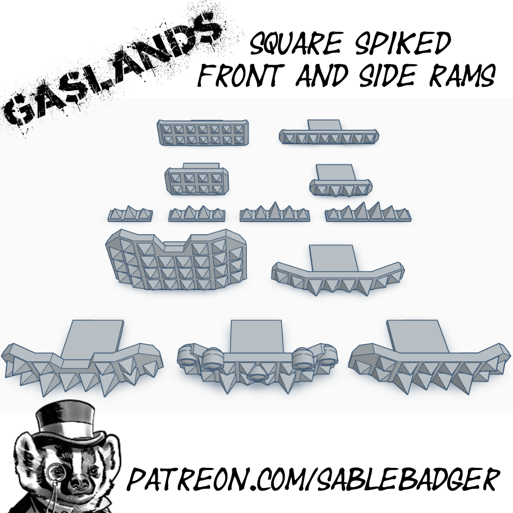 Gaslands - Square Spiked Rams
