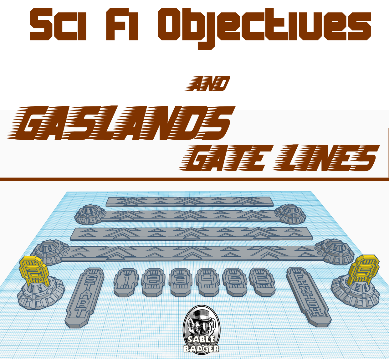 Sci Fi Racing Objective and Gate Markers