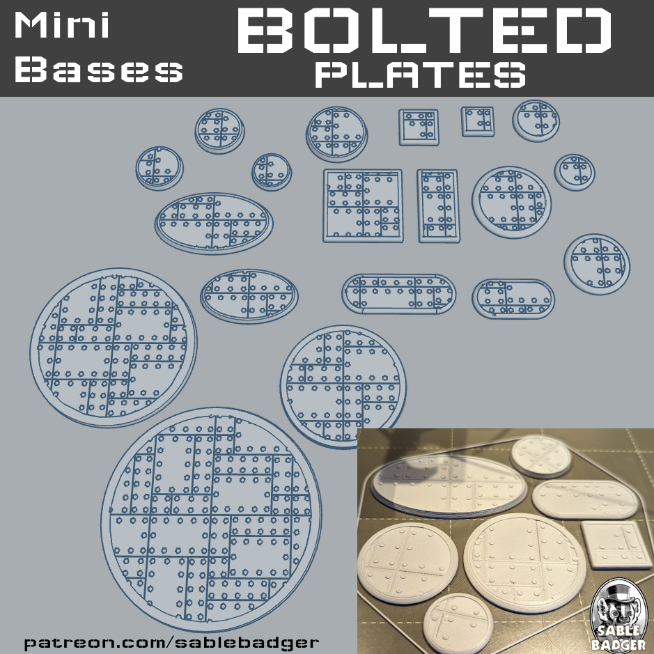 Mini Bases - Bolted Plates