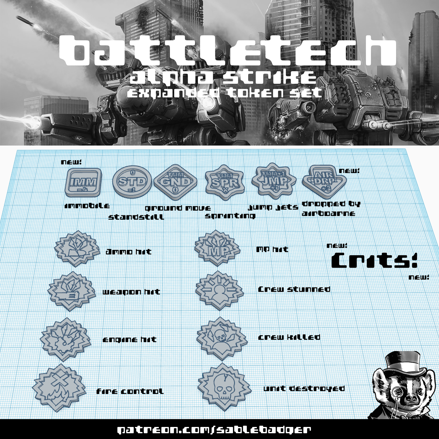 Tokens - Battletech Alpha Strike expanded