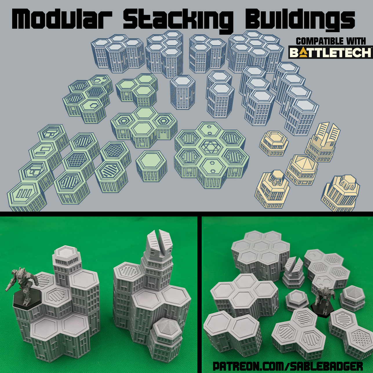 Battletech Stacking Buildings Terrain