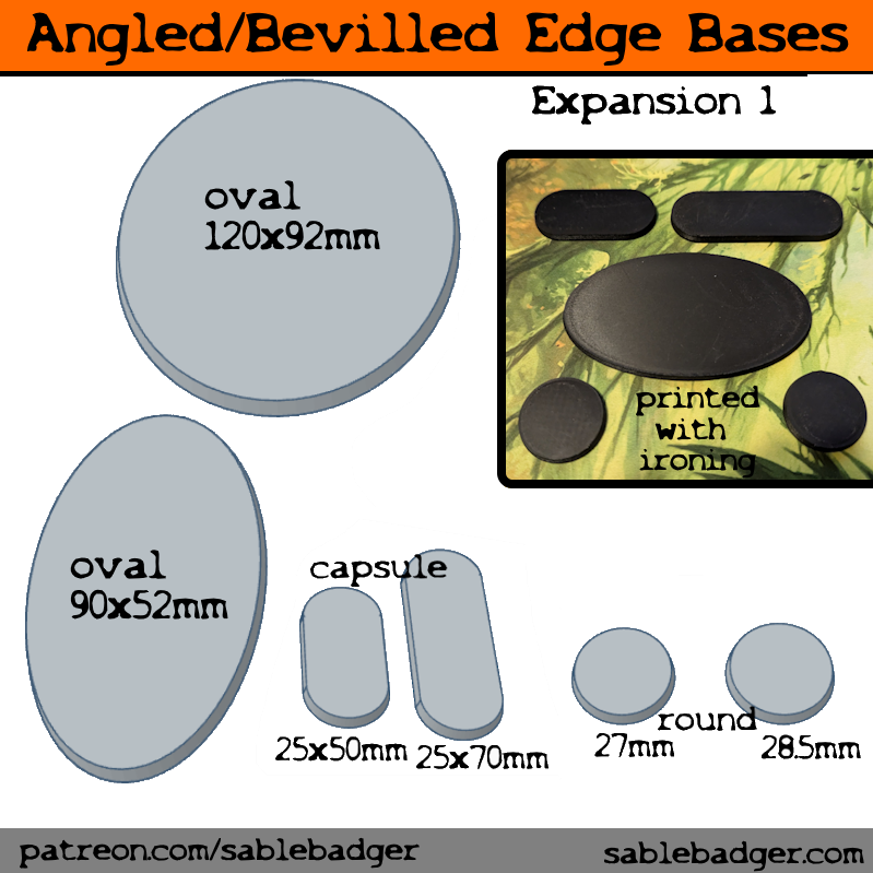 Bevilled-Angled Edge Mini Bases expansion 1