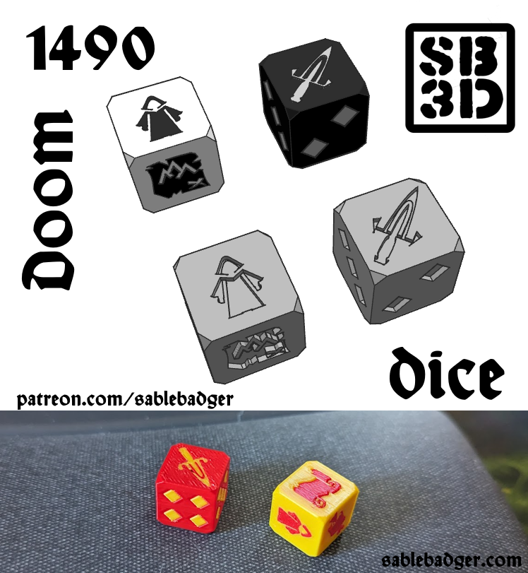 1490 Doom - Dice