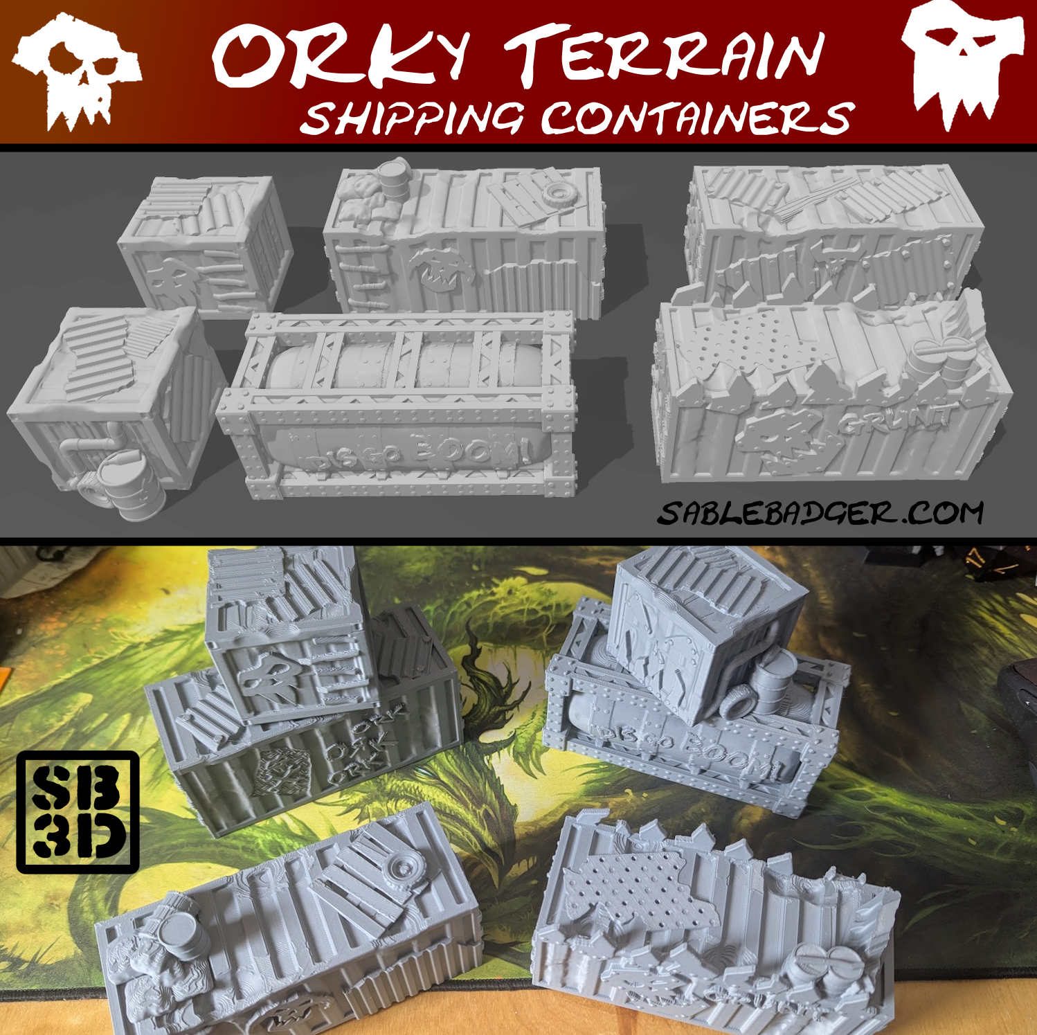Orky Terrain - Shipping Containers