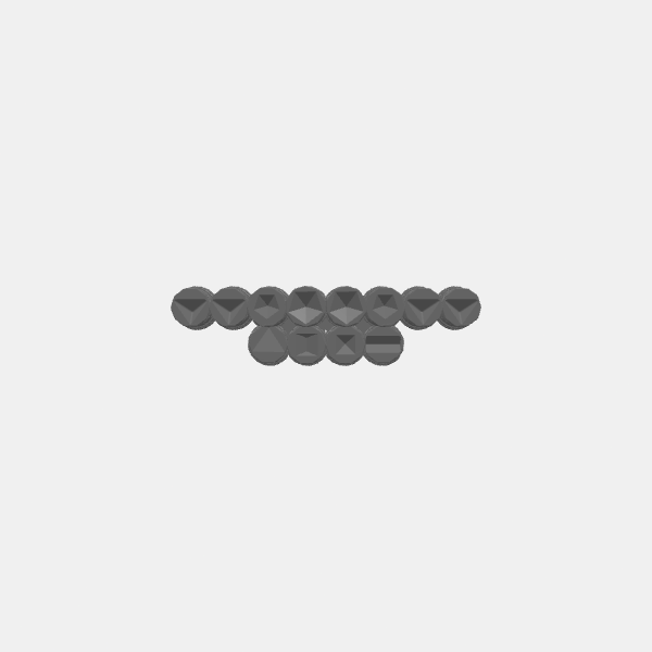 SB3D - Column Dice Display- Linear - 12 Dice v1.0.stl