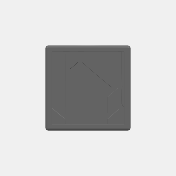 Mini Bases - Cyberpunk Pattern - Square - Rounded Edge - 25mm v1.0.stl