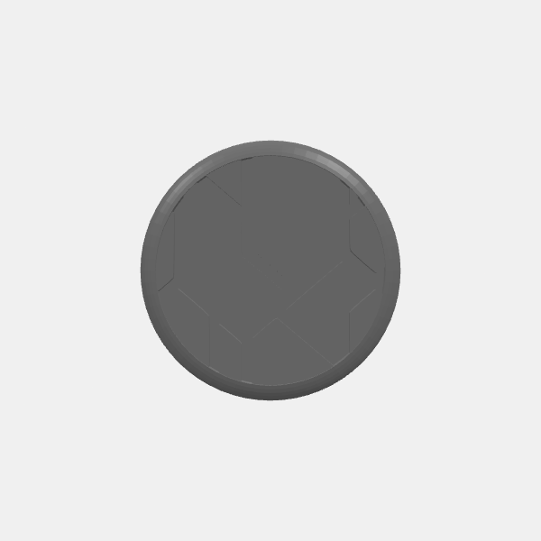 Mini Bases - Cyberpunk Pattern - Round - Rounded Edge - 30mm v1.0.stl