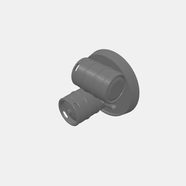 SB3D - Objective Markeres - 30mm - Beer Kegs - Num 2 v1.0.stl