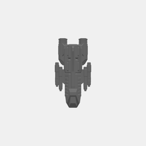 SB3D Warfleets - Human Defense Force - Light - Vulpes v1.0.stl