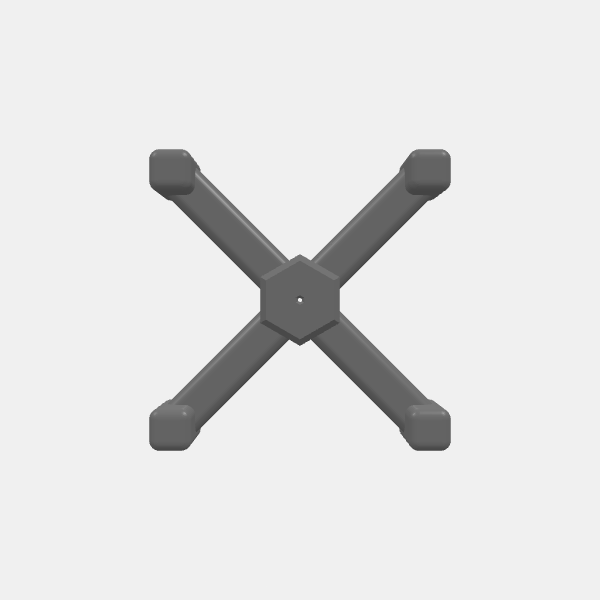 warfleet-stand-peg-3mm-flight-group-4-peg-x-shape-v1-0.stl