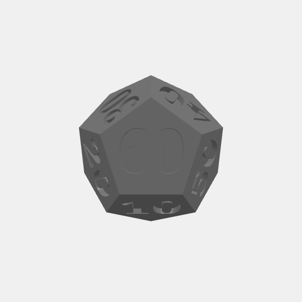 SB3D - Dice - d66 - D12 10-60 v1.1.stl