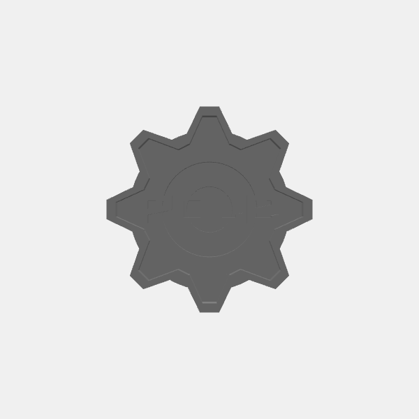 SB3D - Gaslands Templates - Gears - Pole Position Token v1.0.stl