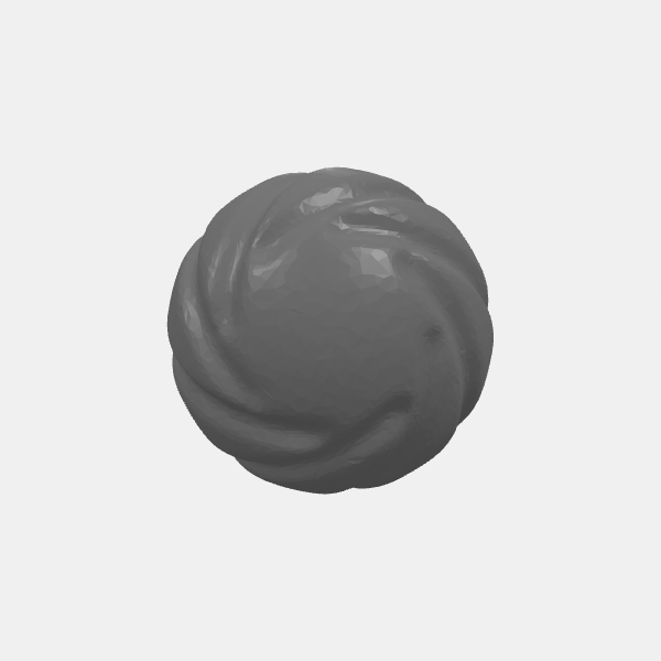 SB3d - Globe Holiday Ornament - Swirl v1.1.stl
