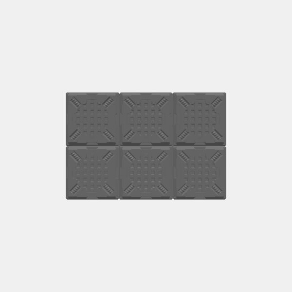 Sci Fi Stackers - 3x2 Platform - High Height v1.1.stl