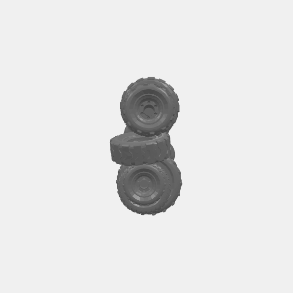 Gaslands Tire Walls - Straight Short 2 - v2.0.stl