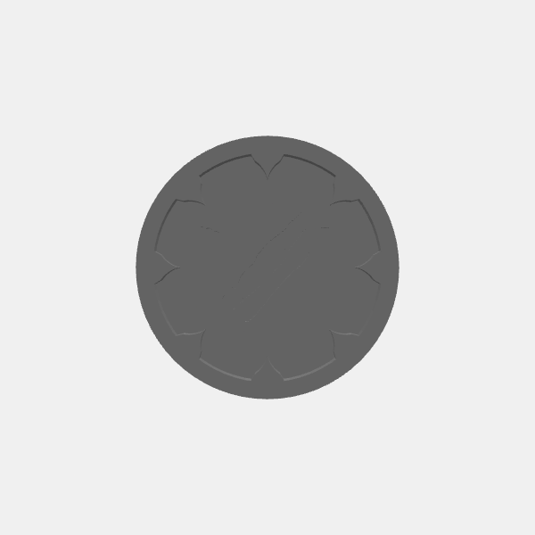 Tokens - Warcry - Battlegroup - Shield v1.0.stl