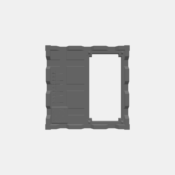 Battletech Building Terrain - Large Building 1 -  Roof 2 with Mid Base v1.0.stl