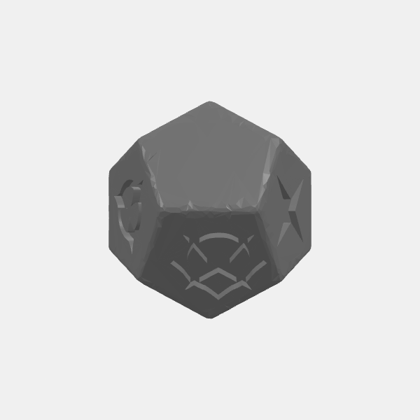 Genesys Dice Set - D12 - Challenge v1.0.stl