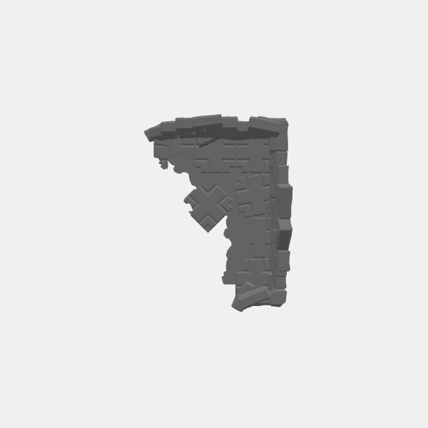 Tilestone Ruined Village Buildings - Small Building 3 v1.0.stl