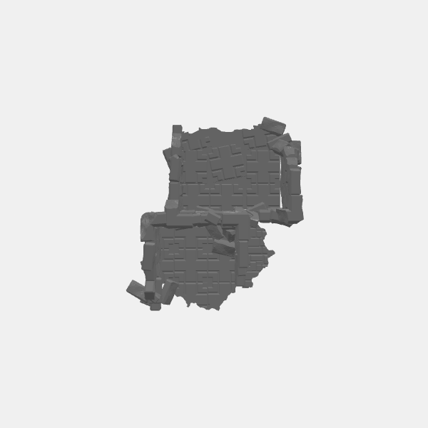 Tilestone Ruined Village Buildings - Small Building 2 v1.0.stl