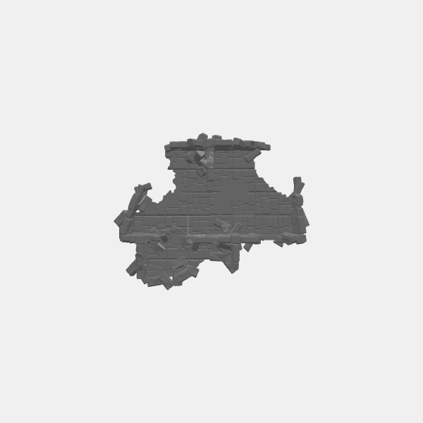 Tilestone Ruined Village Buildings - Large Building 1 v1.0.stl