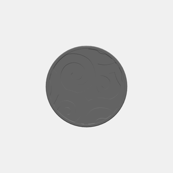 Mini Bases - Whirlpool Patterns - 30mm Round - Angled edge v1.0.stl