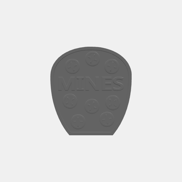 Gaslands Dropped Weapon Templates - Mines v2.0.stl