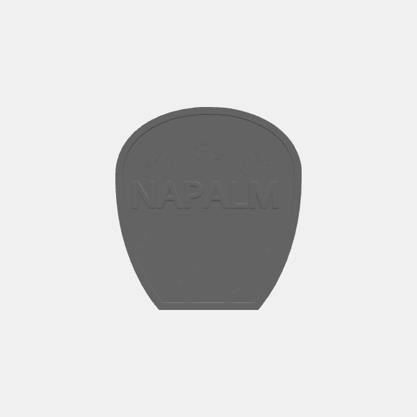 Gaslands Dropped Weapon Templates - Napalm v2.0.stl