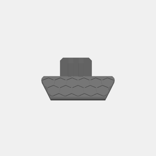 Landing Platform - Platform Angled Barricade - Hex Pattern v1.0.stl