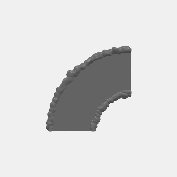 Gaslands - Modular Roads 2 -Two Lane Road - Turn 90 Degrees v1.0.stl