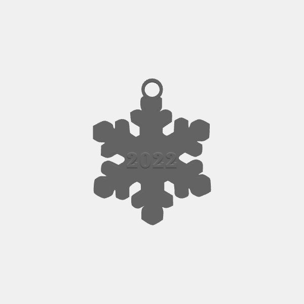 Sablebadger - Holiday Ornament 2022 - Snowflake v1.0.stl