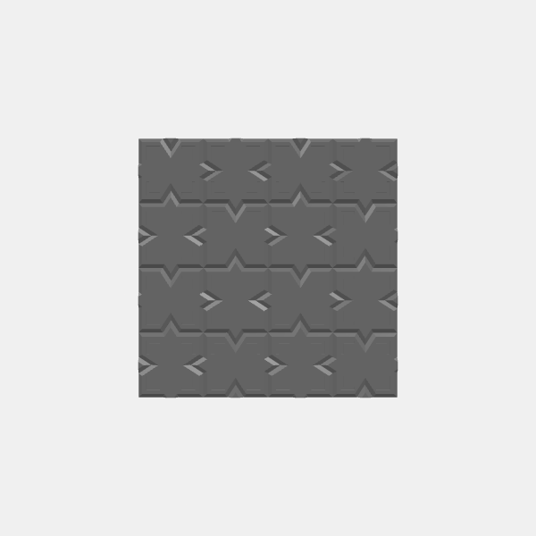 No Wall/Dungeon Plates - Dwarven Tile - 1.25 scale - 4x4 No Wall v1.0.stl