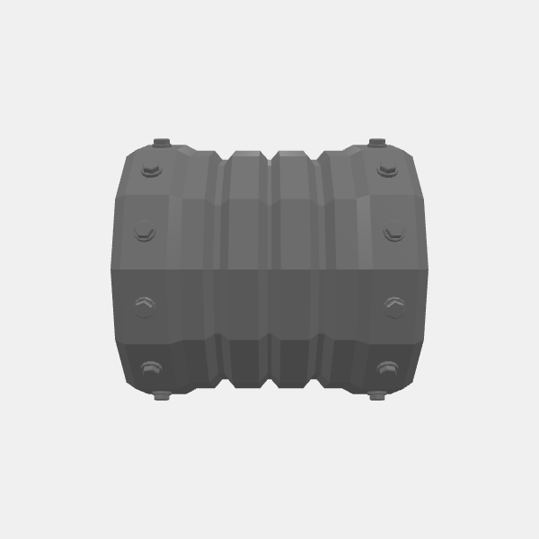 Sector 23 - Plasma Conduit Pipes - Pipe Coupler unbased - Straight v1.0.stl