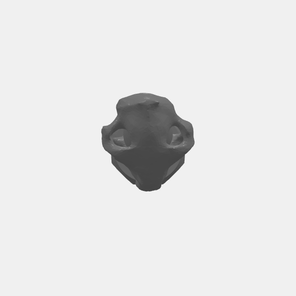 Sablebadger - Skull Chess Set - Knight v1.0.stl