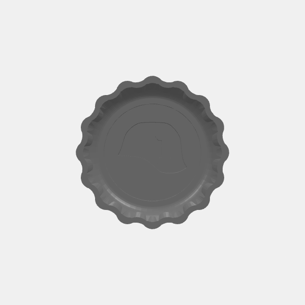 Fallout Wasteland Warfare - Bottlecap Tokens - Armor Bonus plus 1 v1.0.stl